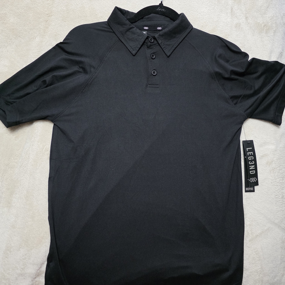 Mens Real Legends Classic Black Polo Shirt
